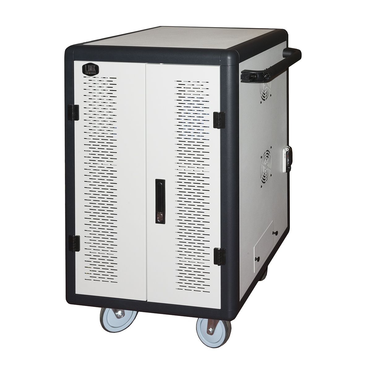 Image of Link Accessori LKSCA30B portable device management cart& cabinet Carrello per la gestione dei dispositivi portatili Nero, Grigio 074