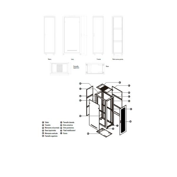 Image of RACK IP20 RSA 42U 600X1000 SMONT 074