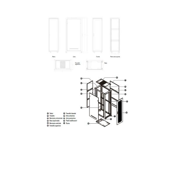 Image of RACK IP20 RSA 42U 800X1200 NERO S 074