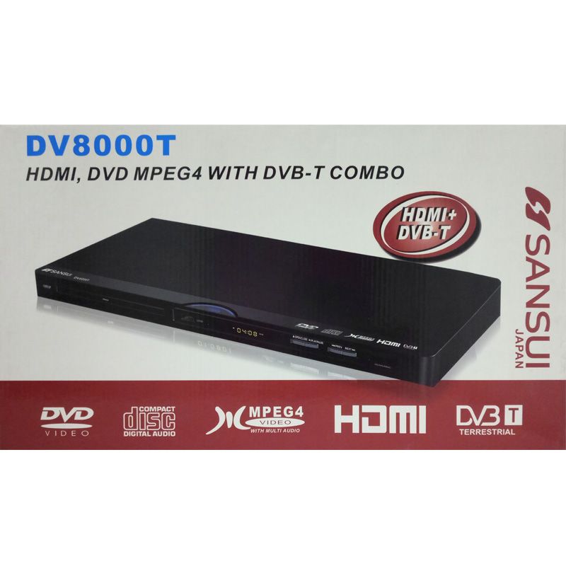 Image of Lettore DivX + DVB-T con HDMI SANSUI DV8000T 074