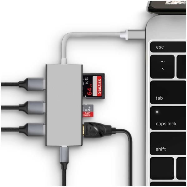 Image of HUB 7IN1 TYPE C MULTIPORT 074