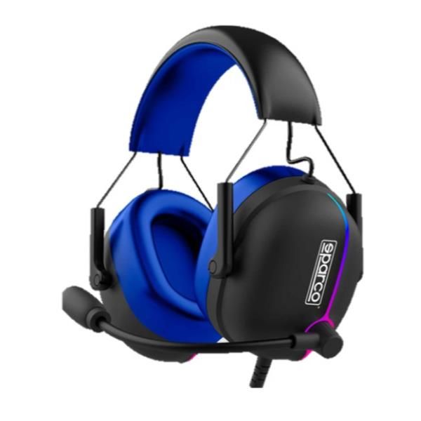 Image of CELLY Grandprix Sparco Collection Cuffia Gaming Stereo Padiglione Auricolare Cablato con Microfono Integrato - Nero / Blu 074