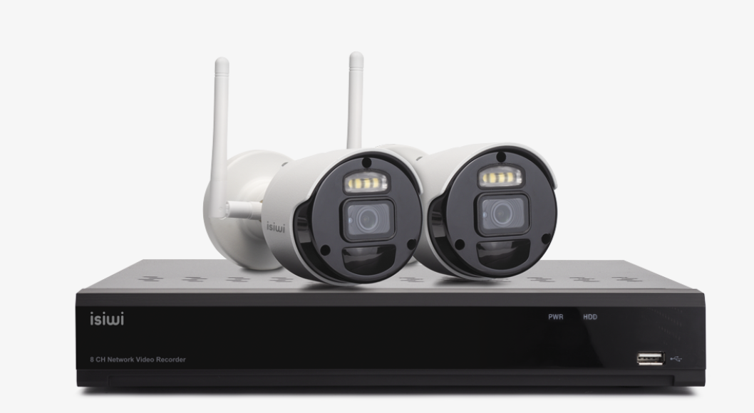 Image of Isiwi KIT WIRELESS CONNECT AIR2 ISW-K2N8BFBTA4MP-2 GEN1 NVR 8 CANALI+ 2 TELECAMERE A BATTERIA DA 8 074