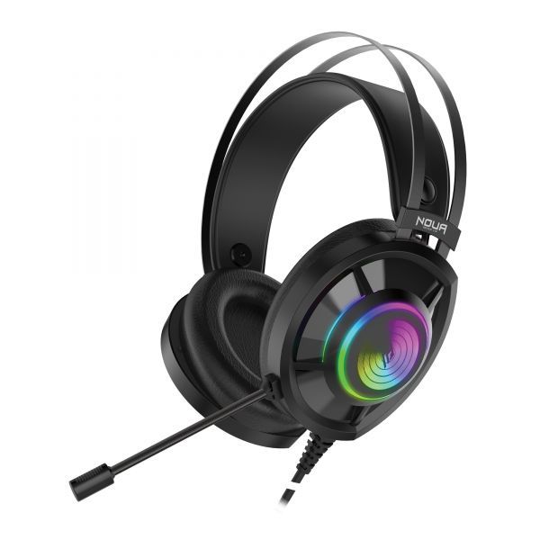 Image of CUFFIA C/MICROFONO USB NOUA 7.1 ECHO RGB RAINBOW BLACK 074