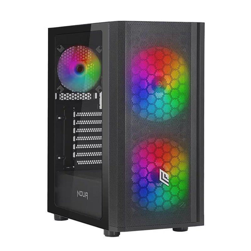 Image of NOUA ORIZON M101 - CASE MID TOWER - NERO - VENTOLA ARGB - SUPPORTA DISSIPAZIONE A LIQUIDO 074