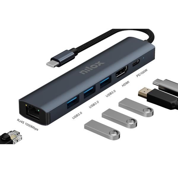 Image of DOCK USB-C 6 IN 1 074