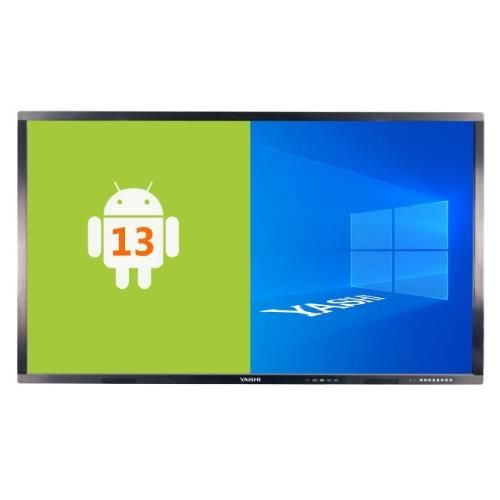 Image of MONITOR INTERATTIVO TOUCH YASHI 86 LY8610 4GB RAM LCD 4K TYPE-C ANDROID 13, staffa a muro inclusa 074