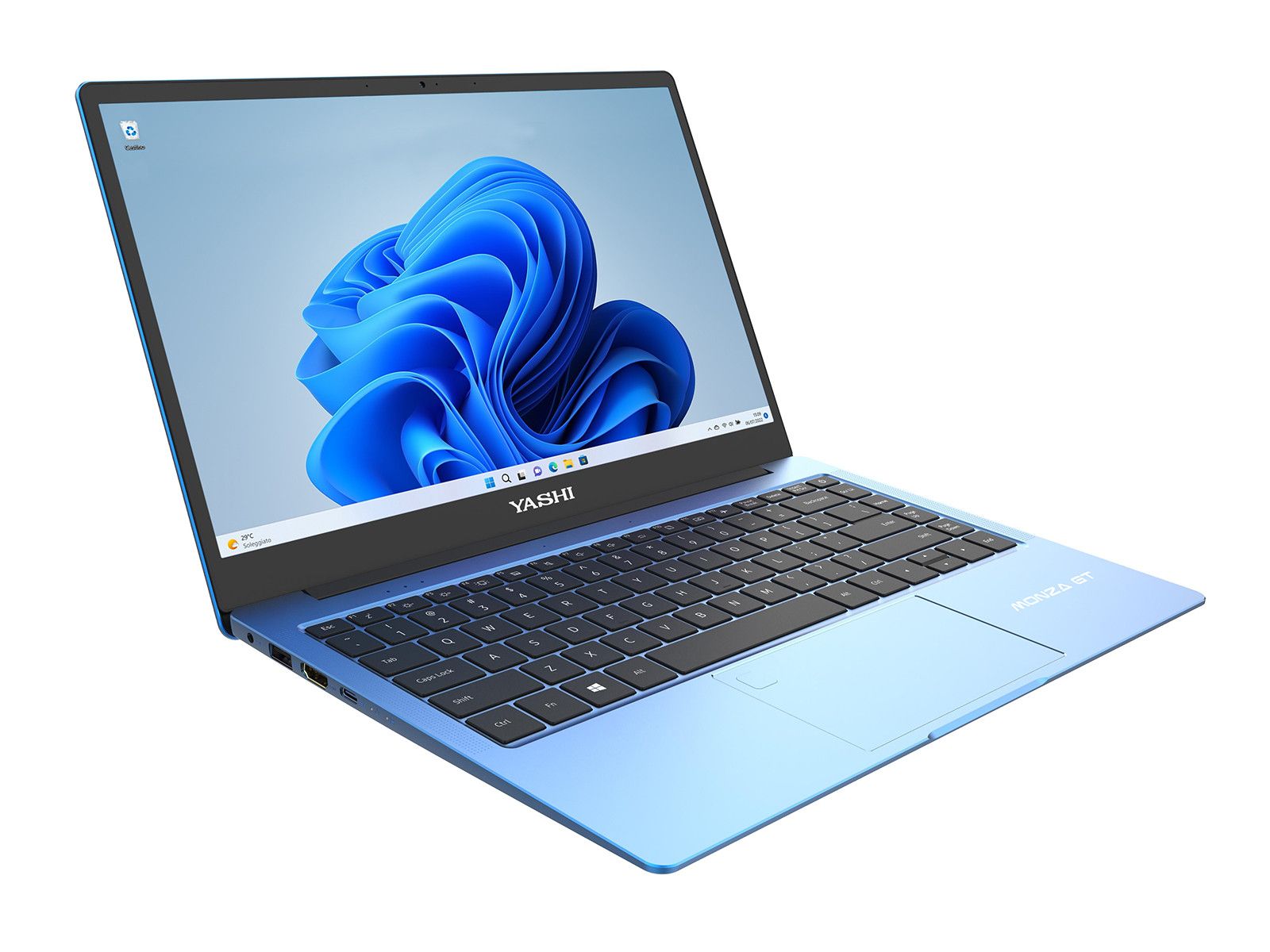 Image of NB YASHI MONZA GT YP1450 14 AMD RYZEN7 5700U 16GB RAM 512GB SSD KEYBOARD BACKLIT W11P - AZZURRO 074