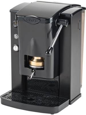 Image of FABER PICCOLA SLOT BASIC - MACCHINA PER CAFFE CON PRESSACIALDA IN OTTONE - TELAIO IN METALLO NERO E FRONTALE IN POLICARBONATO NERO 074