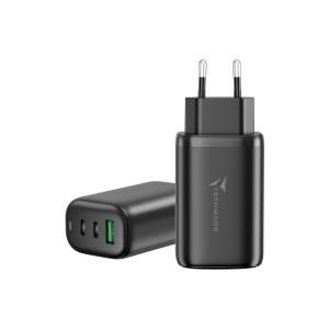 Image of Techmade 65W Caricatore Universale GaN USB-C + USB-A nero 074