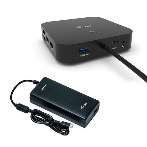 Image of i-tec USB-C Dual Display Docking Station with Power Delivery 100 W + Universal Charger 100 W 074