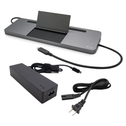 Image of i-tec Metal SB-C Ergonomic 4K 3x Display Docking Station with Power Delivery 85 W + Universal Charger 100 W 074