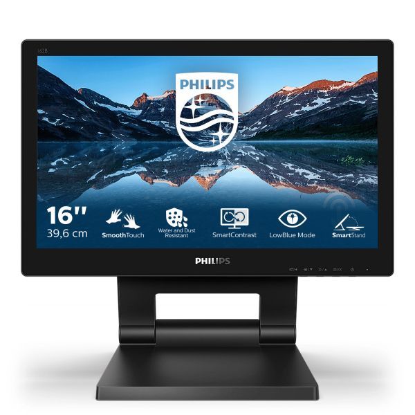 Image of Philips 162B9T/00 Monitor PC 39,6 cm (15.6") 1366 x 768 Pixel HD LCD Touch screen Nero 074