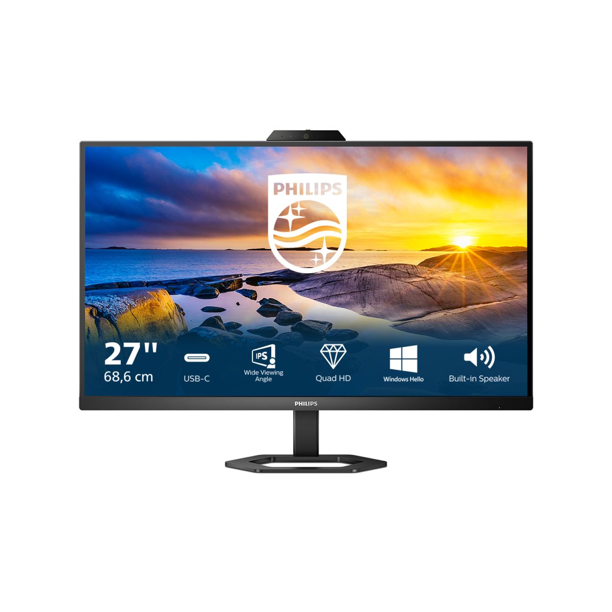 Image of Philips 5000 series 27E1N5600HE/00 Monitor PC 68,6 cm (27") 2560 x 1440 Pixel Quad HD LCD Nero 074