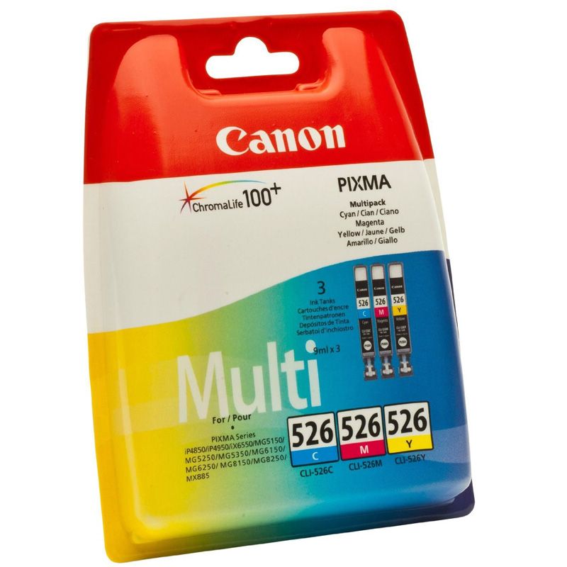 Image of Canon Cartucce d’inchiostro colore Multipack CLI-526 C/M/Y 074