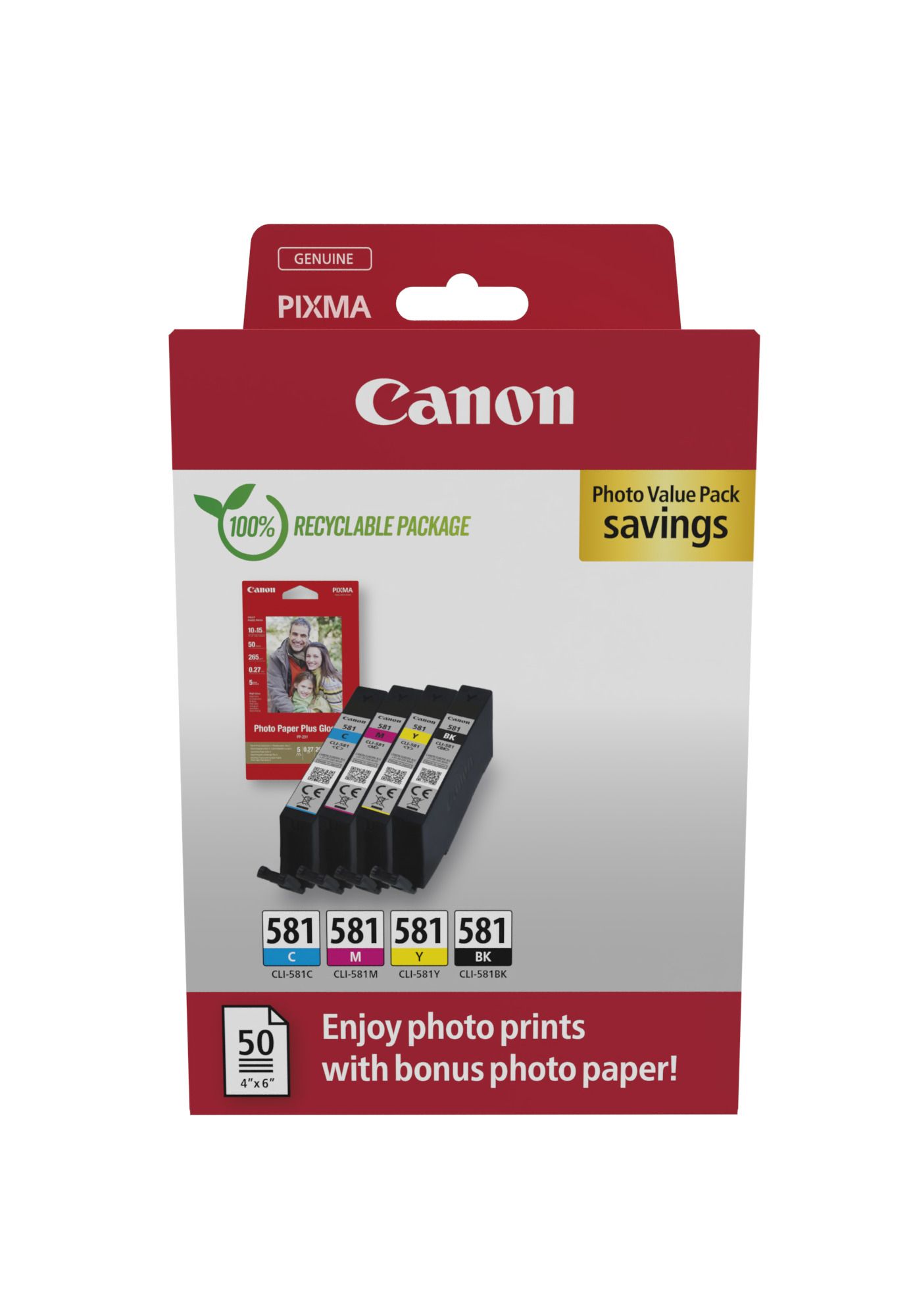 Image of Canon 2106C006 cartuccia Inkjet 4 pz Originale Nero, Ciano, Magenta, Giallo 074