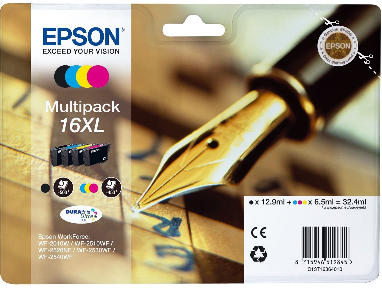 Image of Epson Pen and crossword Multipack 16XL (4 colori) 074