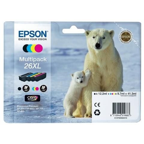 Image of Epson Polar bear Multipack 26xl 074