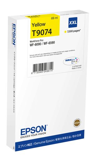 Image of Epson WF-6xxx Ink Cartridge Giallo XXL 074