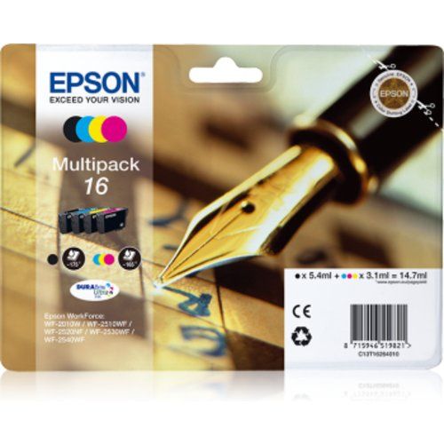 Image of Epson Pen and crossword Multipack Penna e cruciverba 4 colori Inchiostri DURABrite Ultra 16 074