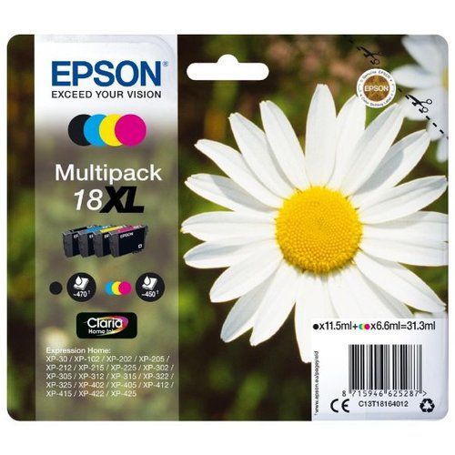 Image of Epson Daisy Multipack Margherita 4 colori Inchiostri Claria Home 18XL 074