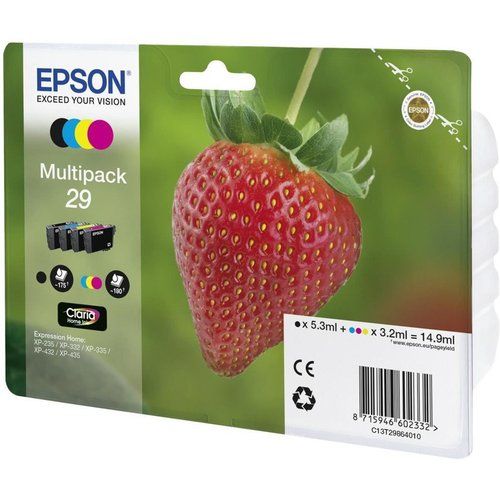 Image of Epson Strawberry Multipack Fragole 4 colori Inchiostri Claria Home 29 074