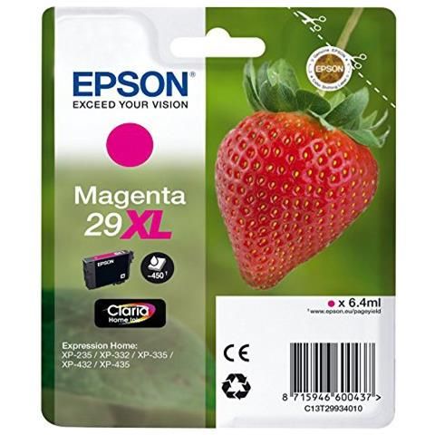 Image of Epson Strawberry Cartuccia Fragole Nero Inchiostri Claria Home 29XL 074