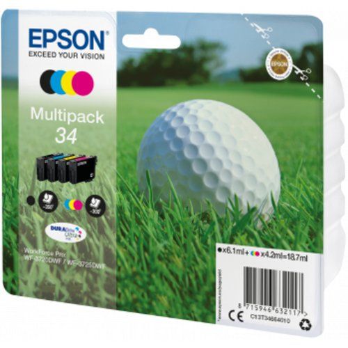 Image of Epson Golf ball Multipack 4-colours 34 DURABrite Ultra Ink 074