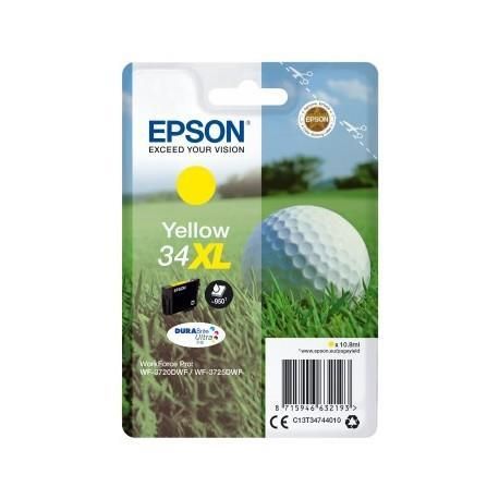 Image of Epson Golf ball Singlepack Giallo 34XL DURABrite Ultra Ink 074