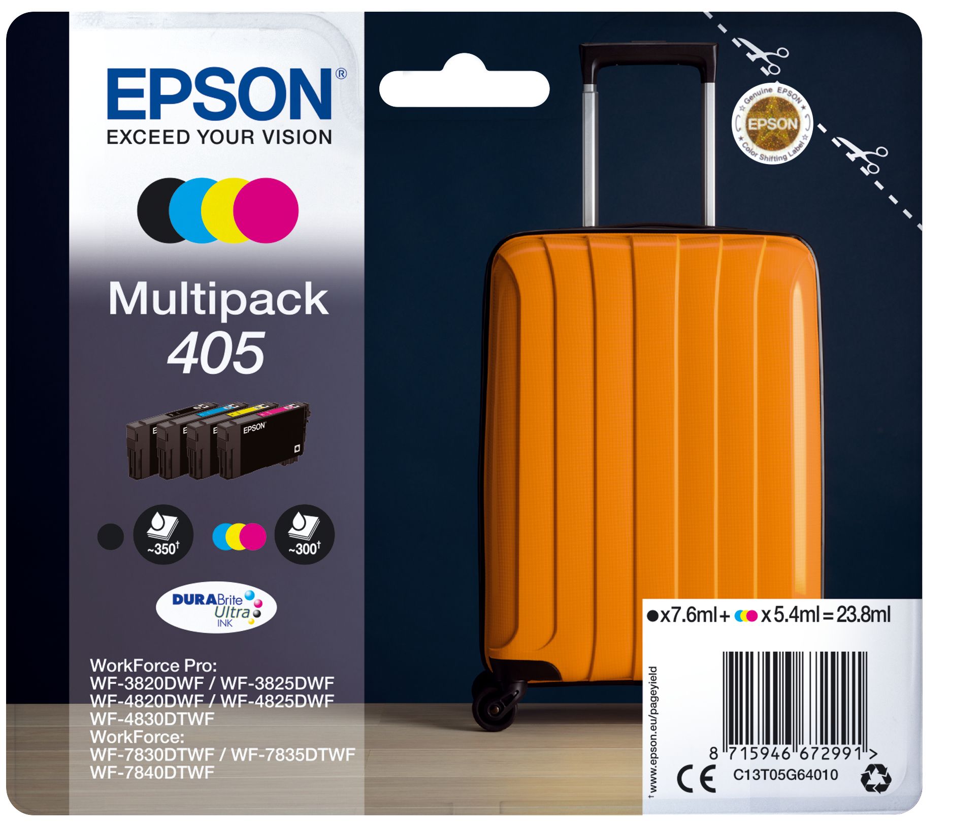 Image of Epson Multipack 4-colours 405 DURABrite Ultra Ink 074