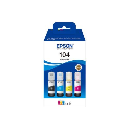 Image of Epson 104 EcoTank 4-colour Multipack 074