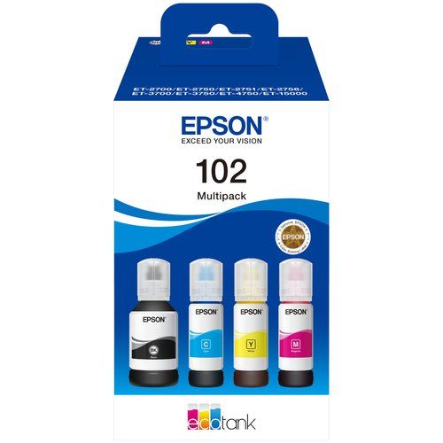 Image of Epson 102 EcoTank 4-colour Multipack 074