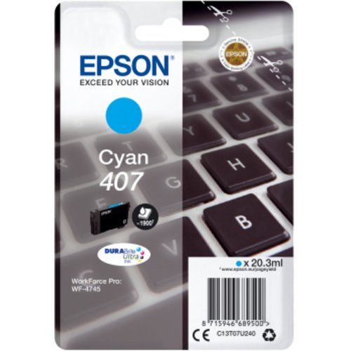 Image of Epson WF-4745 Series Ink Cartridge L Cyan 074