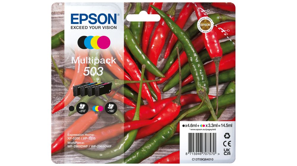 Image of Epson 503 cartuccia Inkjet 4 pz Originale Resa standard Nero, Ciano, Magenta, Giallo 074