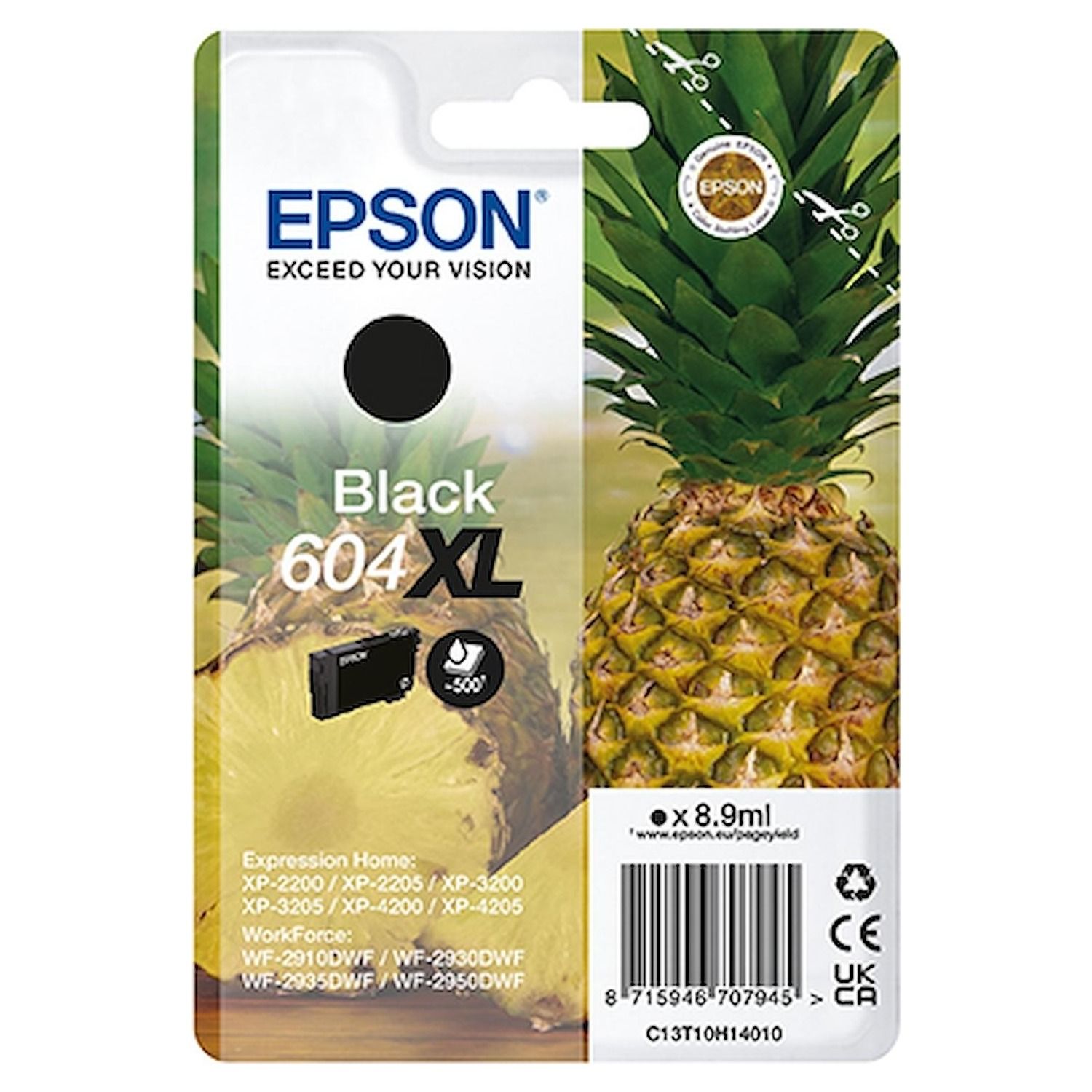 Image of Cartuccia Epson serie ananas 604 XL nero per XP-2200 XP-2205 XP-3200 XP-3205 XP-4200 074