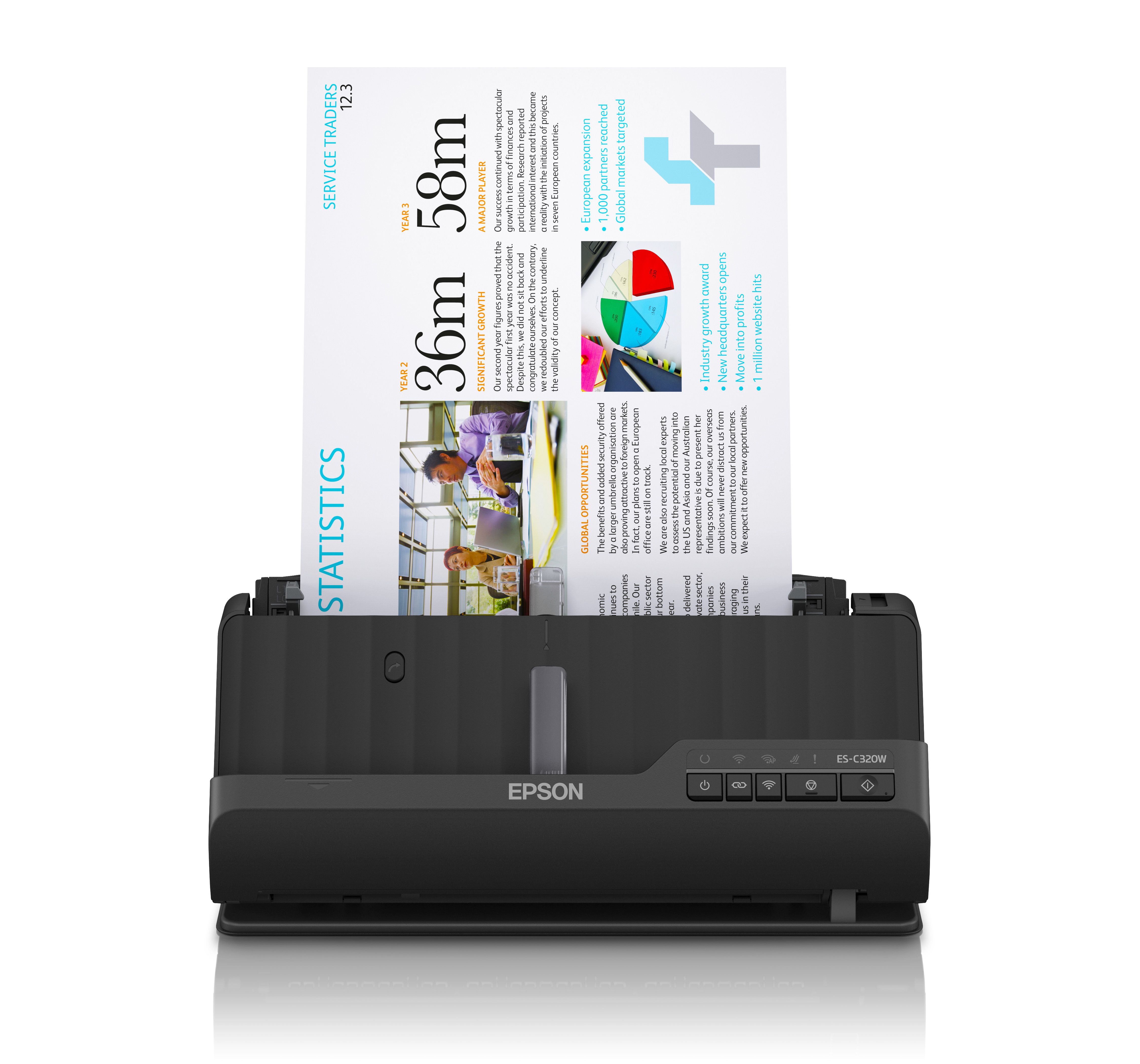 Image of Epson ES-C320W Scanner con ADF + alimentatore di fogli 600 x 600 DPI A4 Nero 074