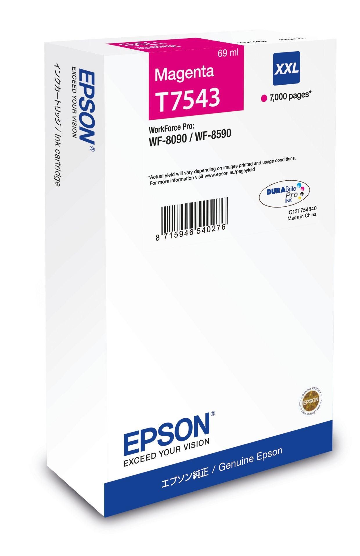 Image of Epson C13T75434N cartuccia Inkjet 1 pz Originale Resa extra elevata (super) Magenta 074