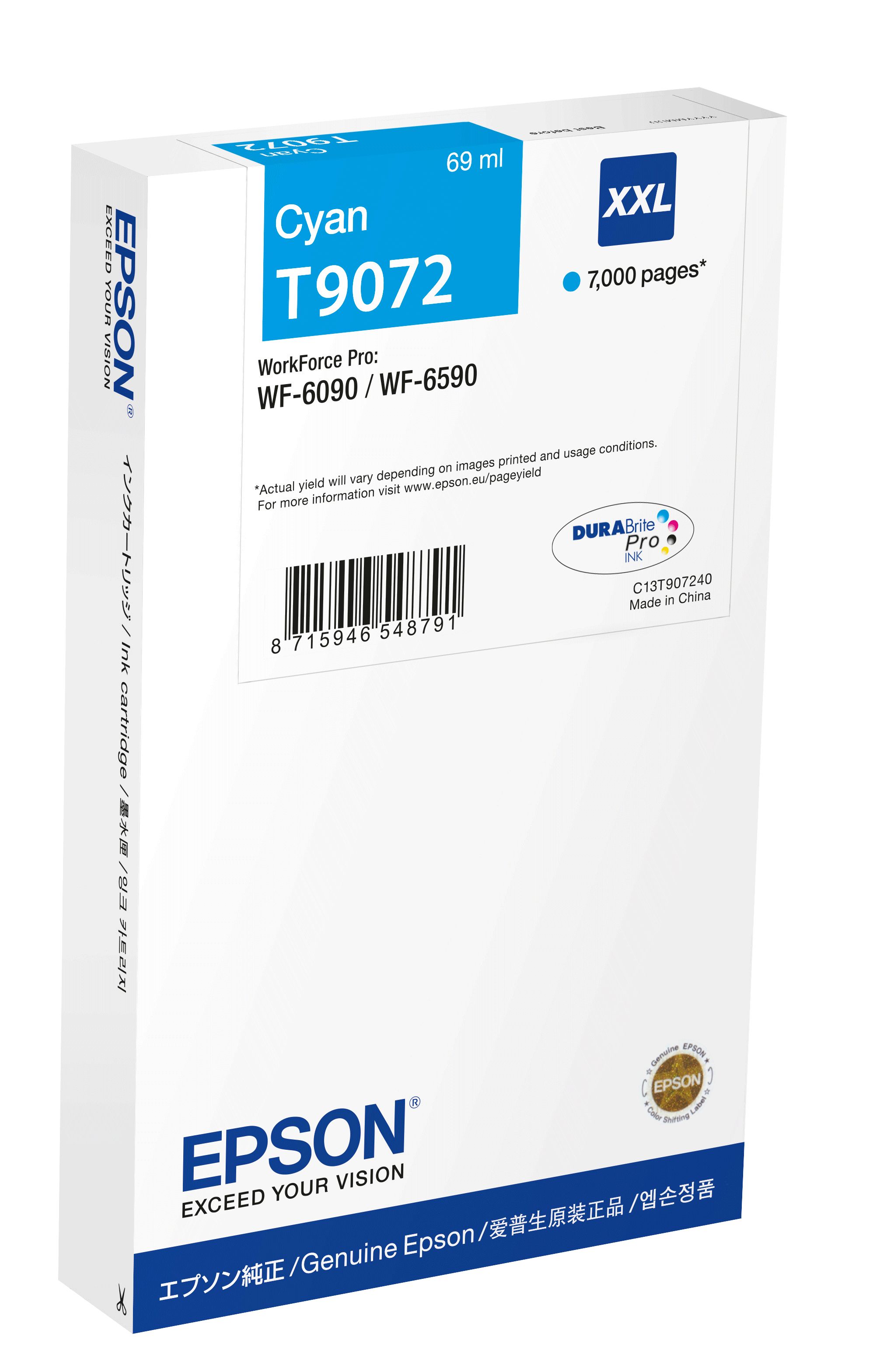 Image of Epson C13T90724N cartuccia Inkjet 1 pz Originale Resa extra elevata (super) Ciano 074