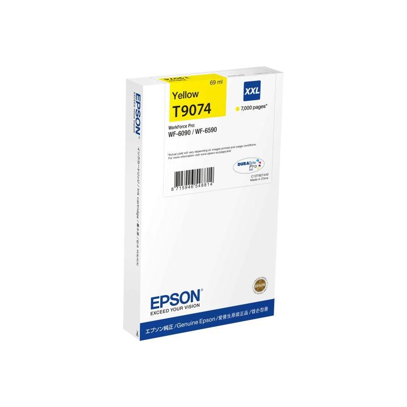 Image of Epson C13T90744N cartuccia Inkjet 1 pz Originale Resa extra elevata (super) Giallo 074