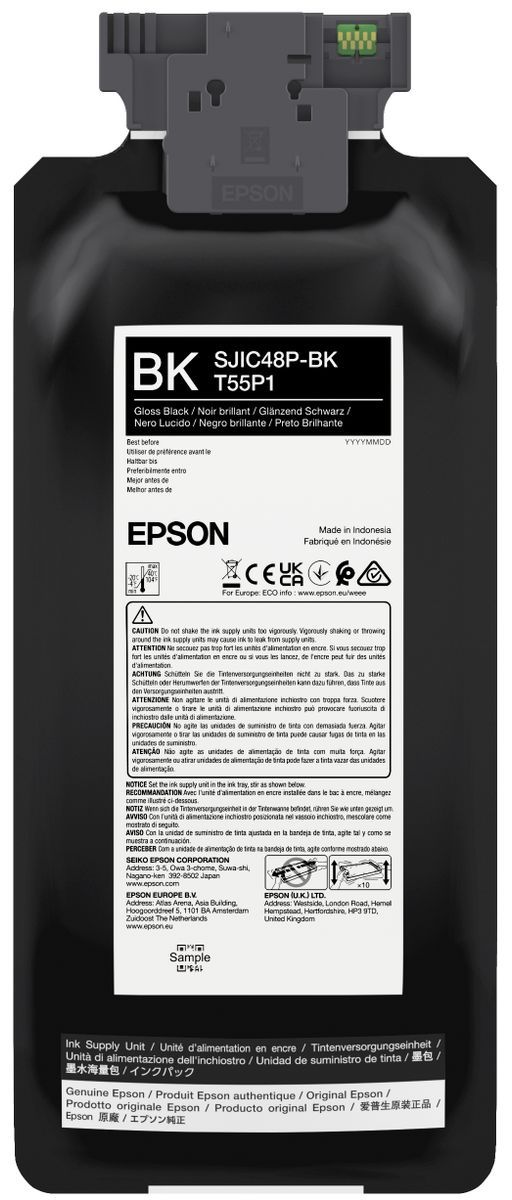 Image of Epson SJIC48P-BK cartuccia Inkjet 1 pz Originale Nero 074