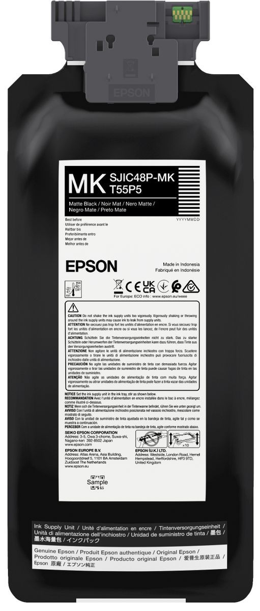 Image of Epson SJIC48P-MK cartuccia Inkjet 1 pz Originale Nero opaco 074