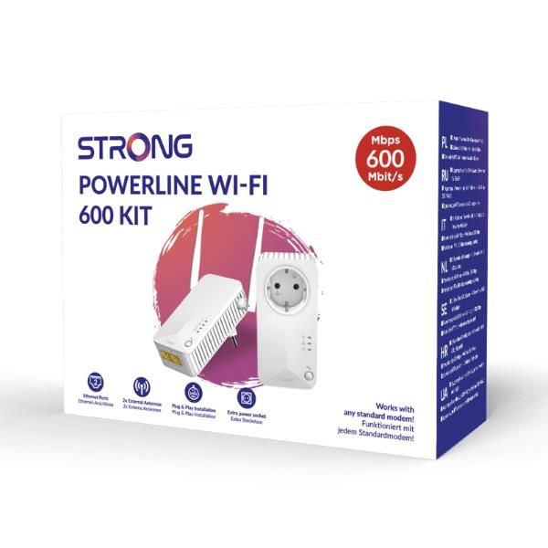 Image of Adattatori Ethernet - Powerline Wi-Fi 600 kit 2x 074