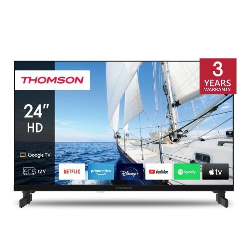 Image of TV THOMSON LED 24 24HG2S14C SMART GOOGLE TV DVB-T2/S2 HD CI+ 3XHDMI 2XUSB (ANCHE 12V) TELECOMANDO RETRO ILLUMINATO VESA 074