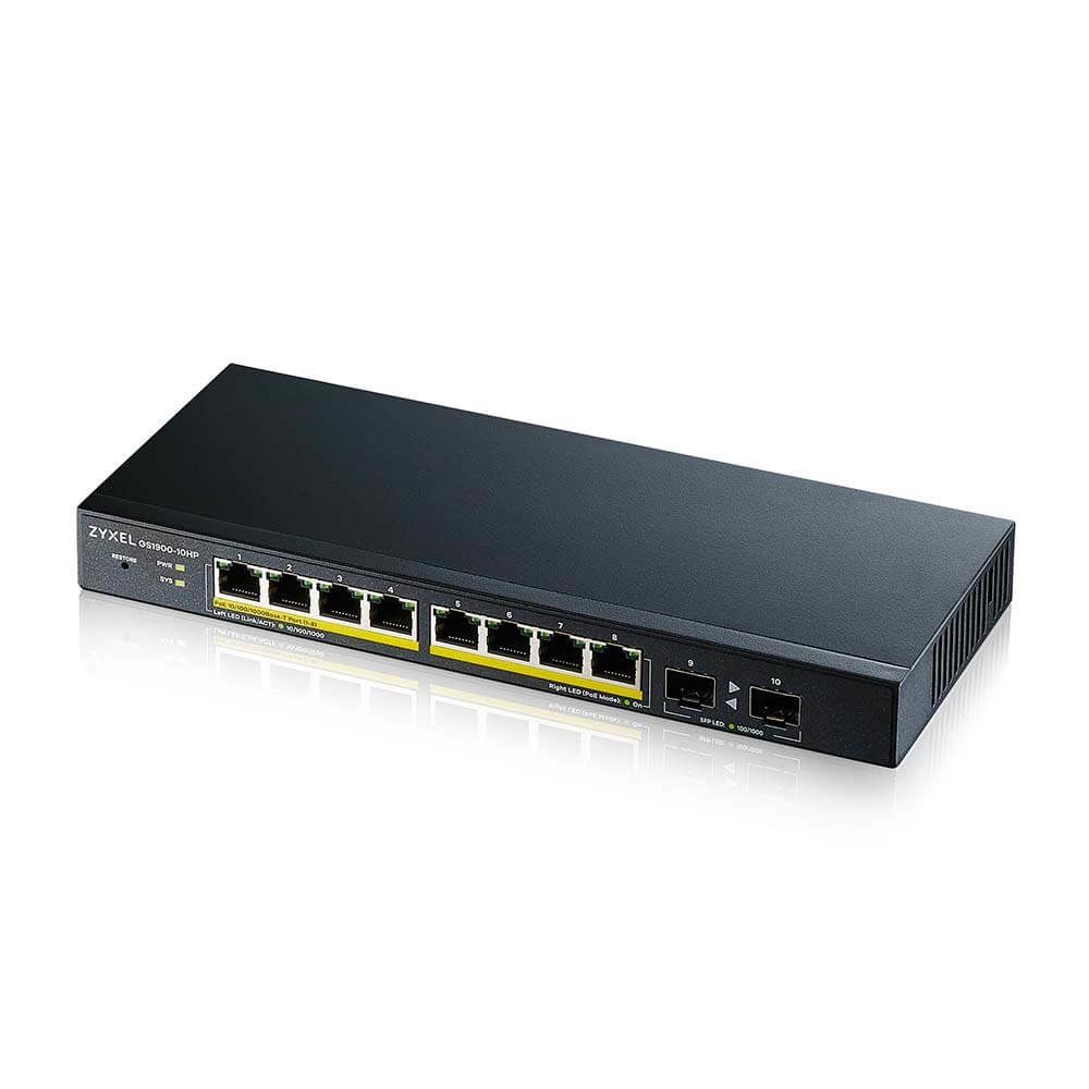 Image of SWITCH WEB MANAGED 8 PORTE GIGABIT POE+ 2X SFP 074