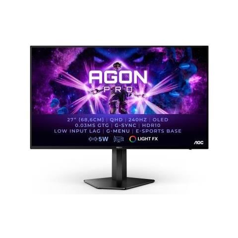 Image of AOC AG276QZD Monitor PC 67,3 cm (26.5") 2560 x 1440 Pixel Quad HD OLED Nero 074