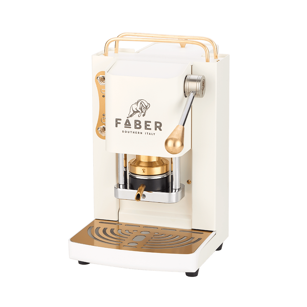 Image of FABER MACCHINA DA CAFFE A CIALDE PRO MINI DELUXE PURE WHITE 074