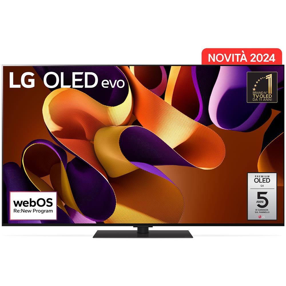 Image of LG OLED evo G4 55'' Serie G4S OLED55G46LS, TV 4K, 4 HDMI, Base inclusa, SMART TV Televisore 2024
